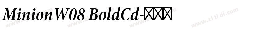 MinionW08 BoldCd字体转换